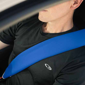 #color_blue #color_black #color_purple #color_fuschia #color_light-gray #color_red #color_tan DriSeats waterproof seat belt cover across drivers chest strap