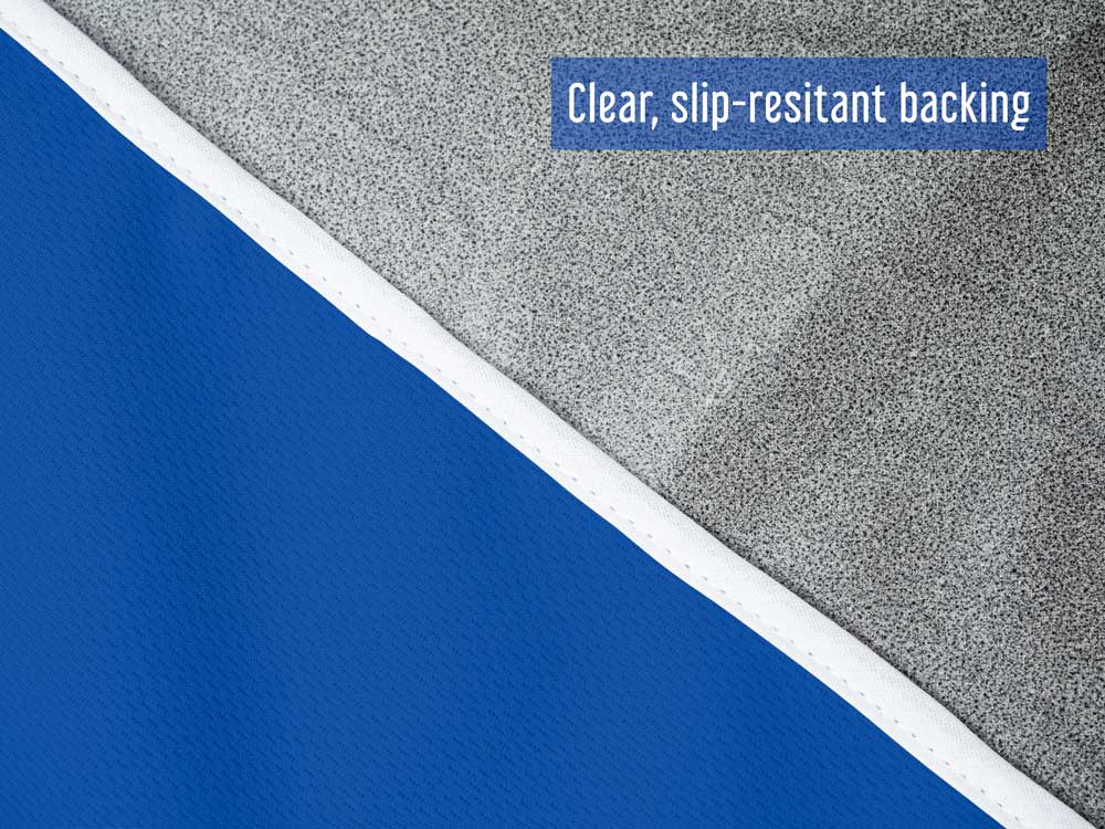 clear slip-resistant backing  will not harm, scratch or stain seats #color_black #color_light_gray #color_royal_blue #color_tan #color_red #color_purple #color_fuchsia